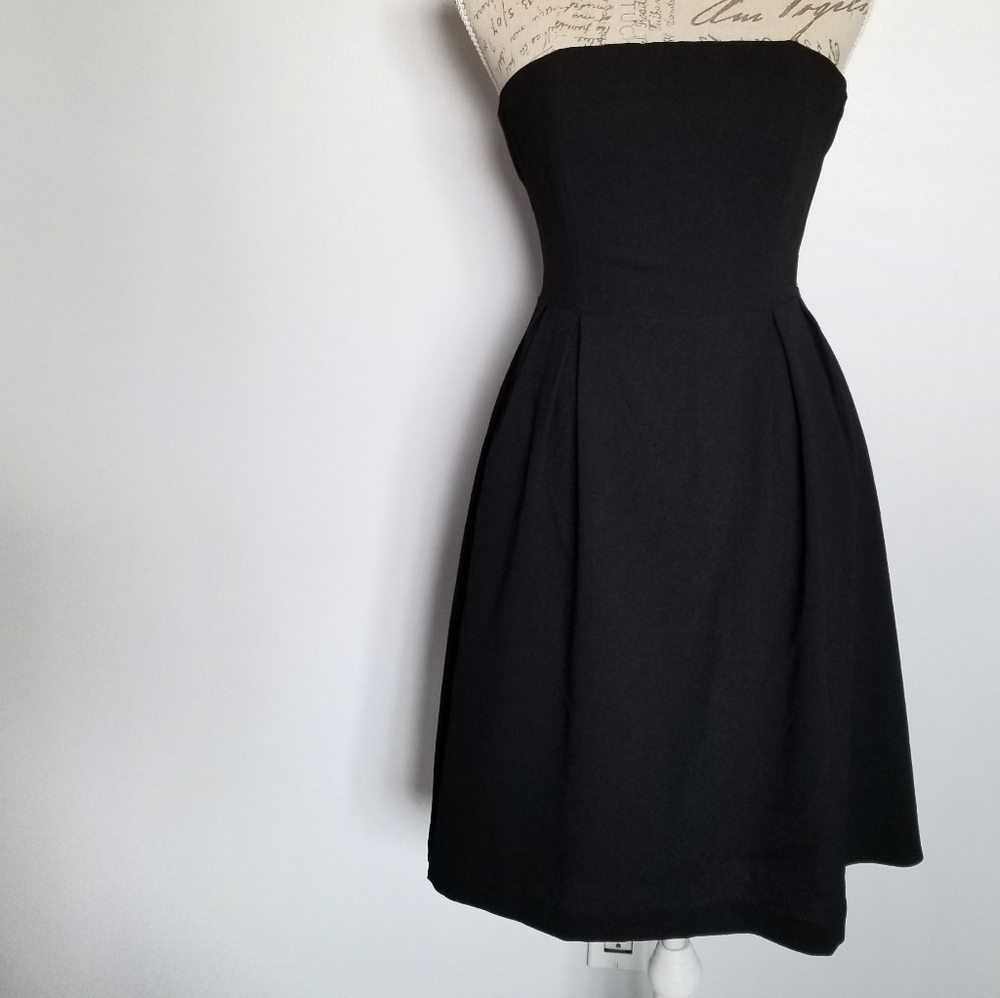 H&M Black Strapless Dress